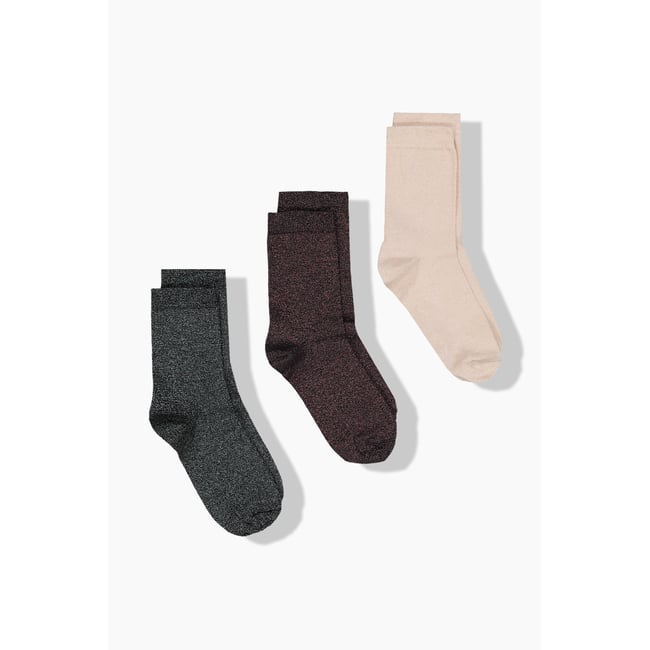 Lot de 3 paires de chaussettes noir <span itemprop=
