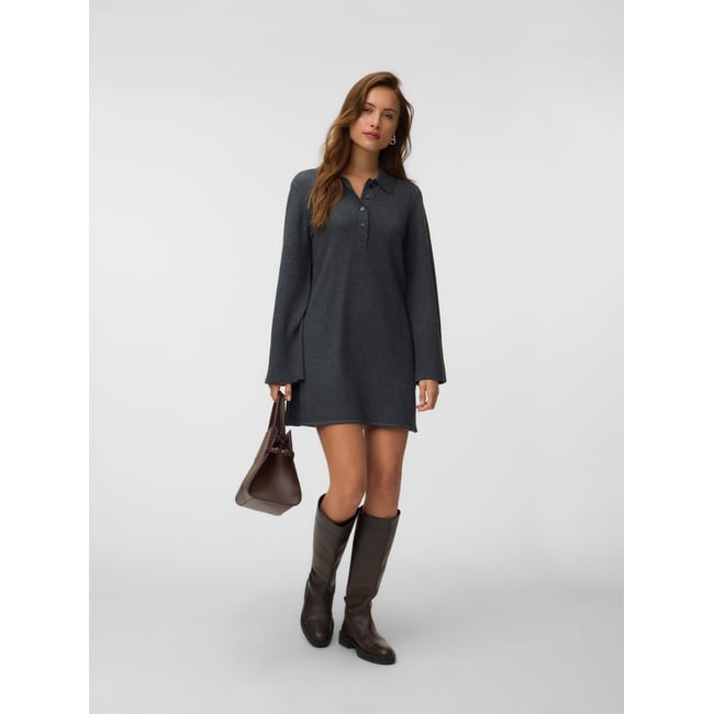 Robe En Maille dark grey melange <span itemprop=