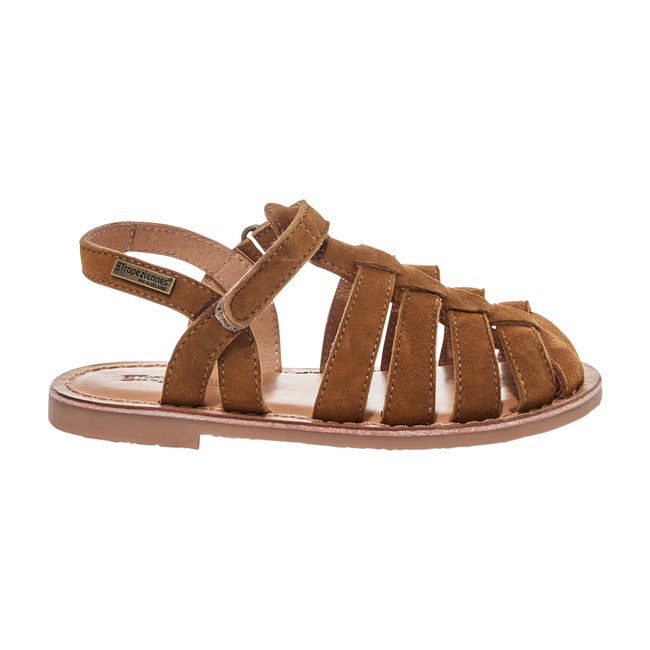 Sandale Cuir  Par M.belarbi Badum cognac <span itemprop=