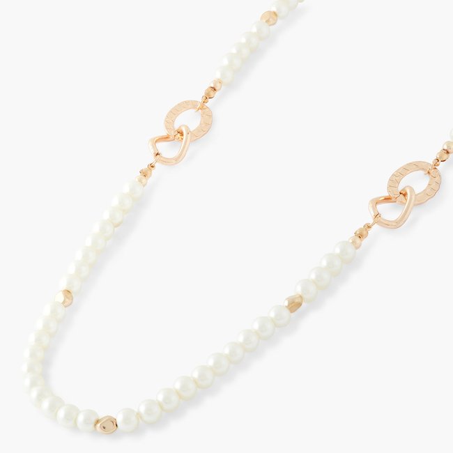 Sautoirs Essentiel Perle blanc <span itemprop=