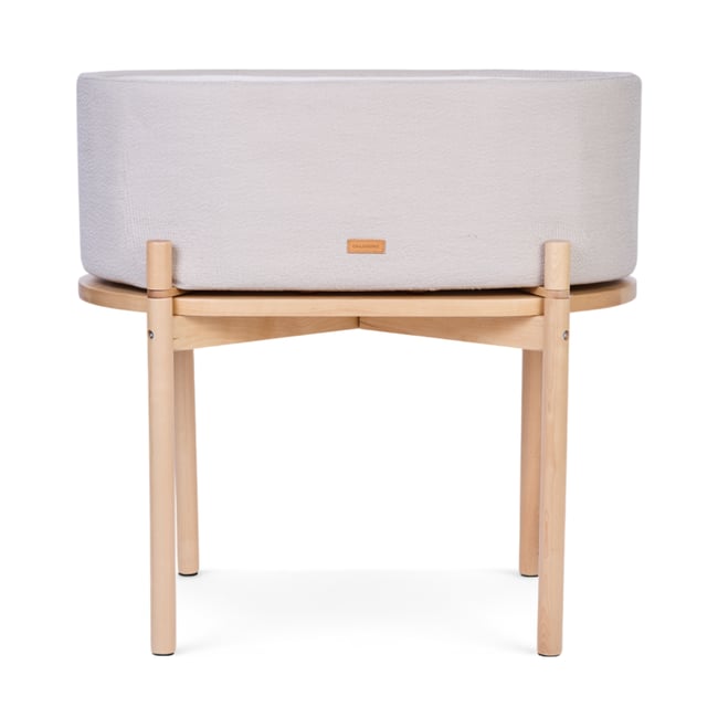 Berceau en lin beige doux <span itemprop=