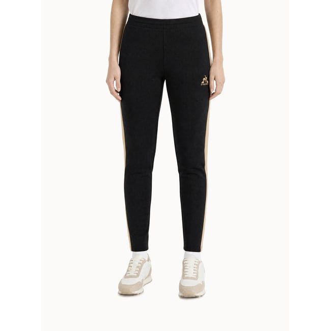 Pantalon en double face avec bandes côtés contrastées NOEL black/safari <span itemprop=