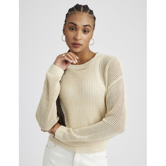 Pull en crochet avec fil pailleté - BZB