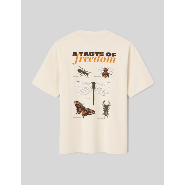 T-shirt imprimé devant / dos naturel <span itemprop=