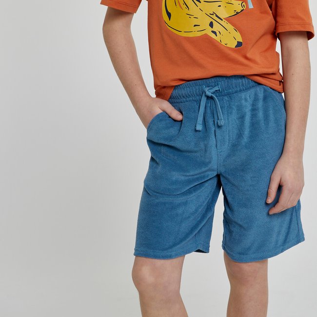 Bermuda in tessuto spugna blu LA REDOUTE COLLECTIONS