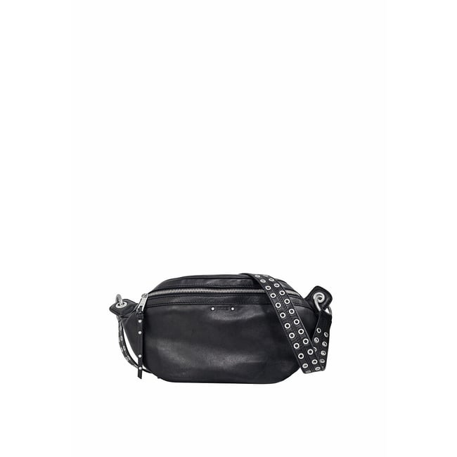 Sac banane cuir 1440 noir <span itemprop=