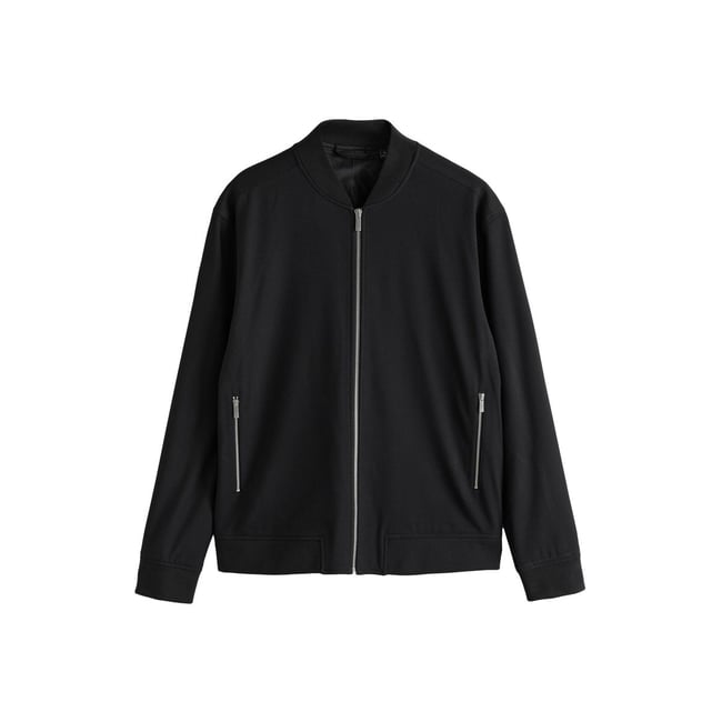 Blouson bomber élégant motionflex noir <span itemprop=