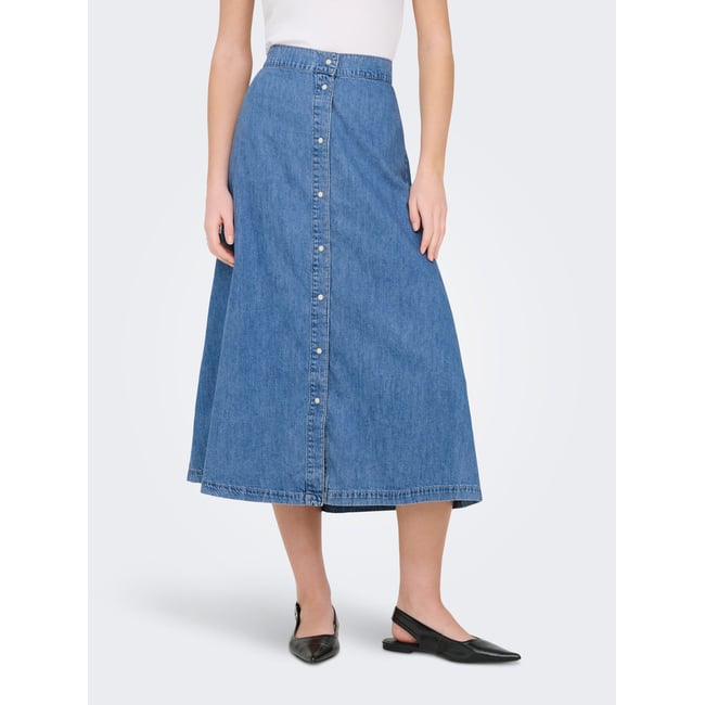 Jupe En Denim medium blue denim <span itemprop=