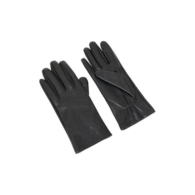 Gants en cuir naturel NORA noir <span itemprop=