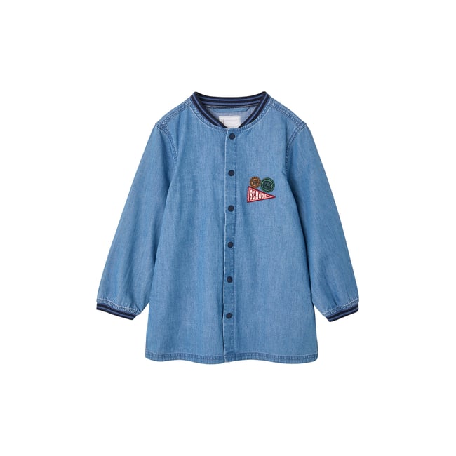 Tablier bleu jean <span itemprop=