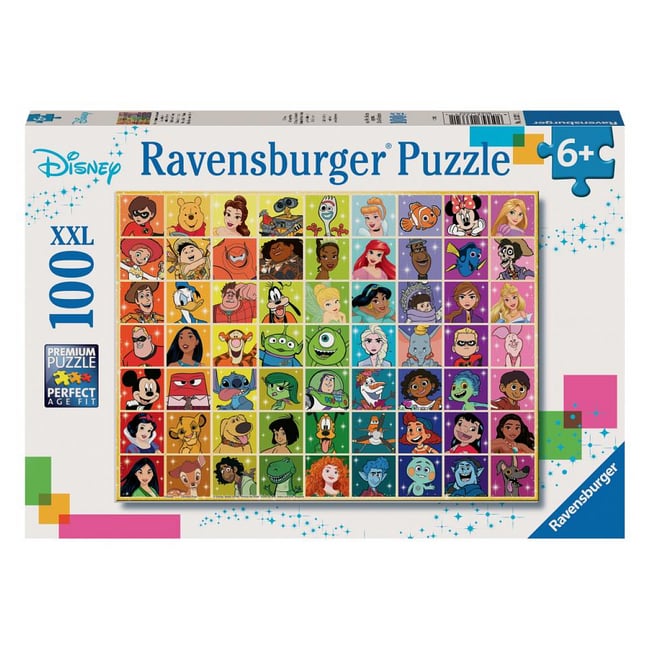 Puzzle 100 p xxl - Palette de couleurs Disney - RAVENSBURGER