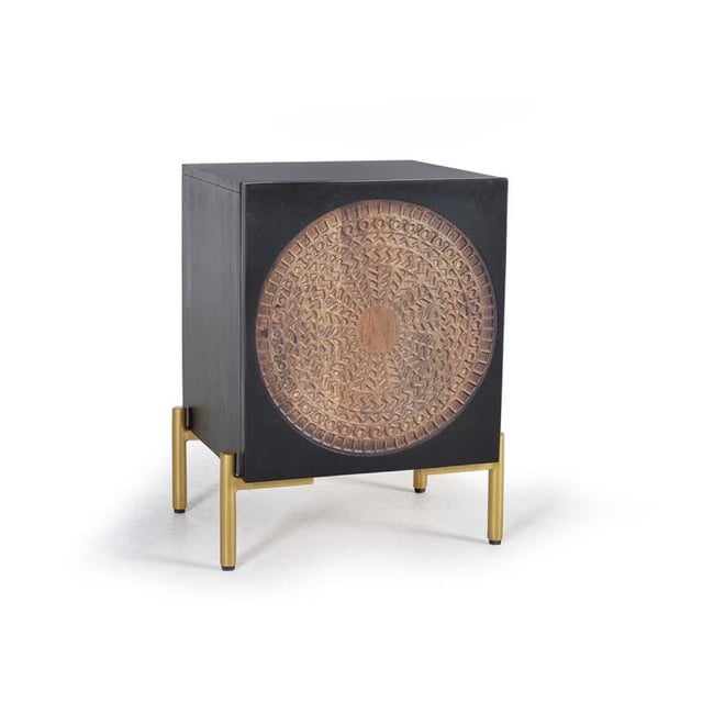 Table de chevet - EBÉLINE Couleur noir <span itemprop=