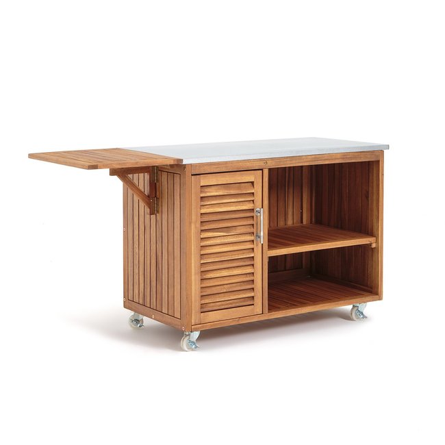 Outdoor-Servierwagen Maclor akazienholz <span itemprop=
