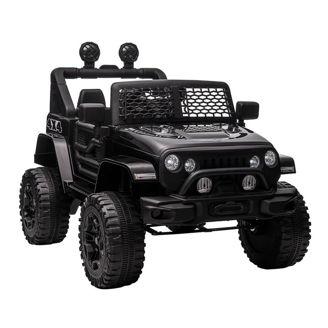 Voiture 4x4 électrique enfant 2 x 35 W 5 Km/h max. avec télécommande noir <span itemprop=