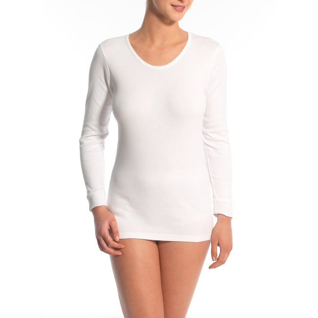 Lot de 2 chemises manches longues blanc <span itemprop=