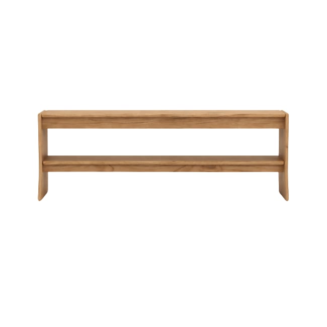 Banc en teck massif Couleur marron <span itemprop=