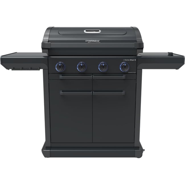 Barbecue gaz Onyx 4S noir 4 brûleurs sur chariot, 72x46 cm noir <span itemprop=