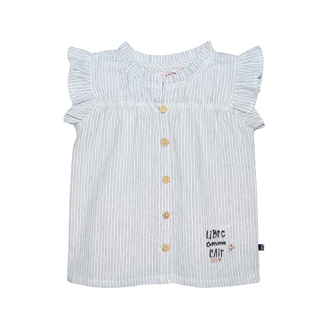 Chemisier robertine blanc <span itemprop=