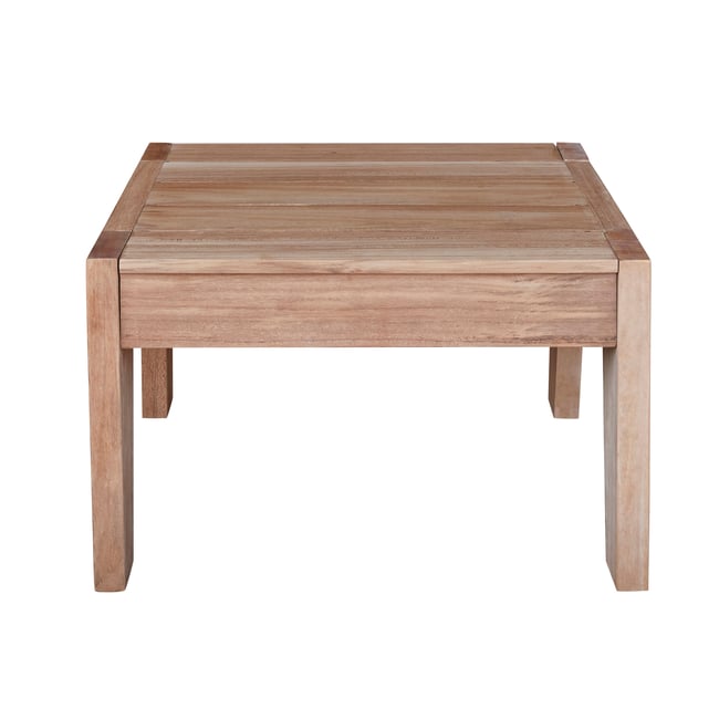 Table basse de jardin en teck massif  JAYA naturel <span itemprop=