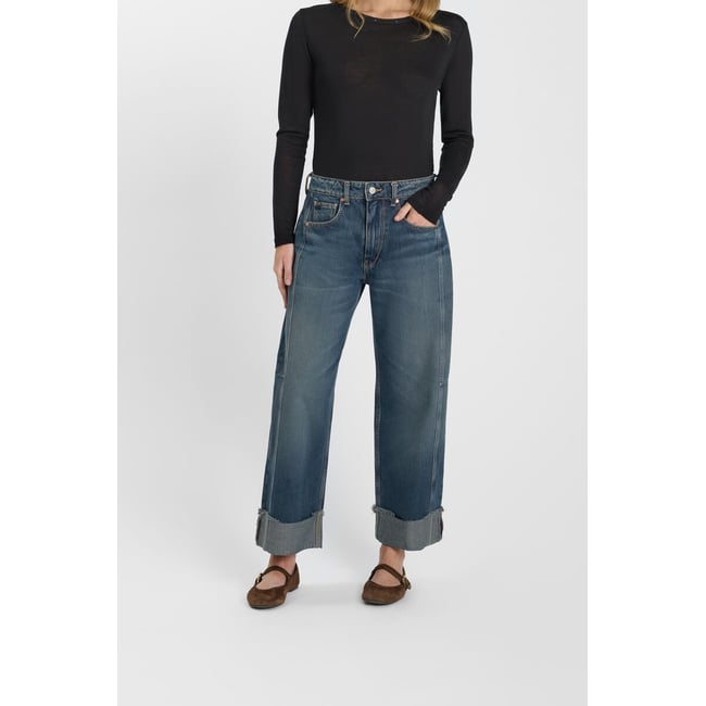 Jeans loose, large LEAL, longueur 34 blue <span itemprop=