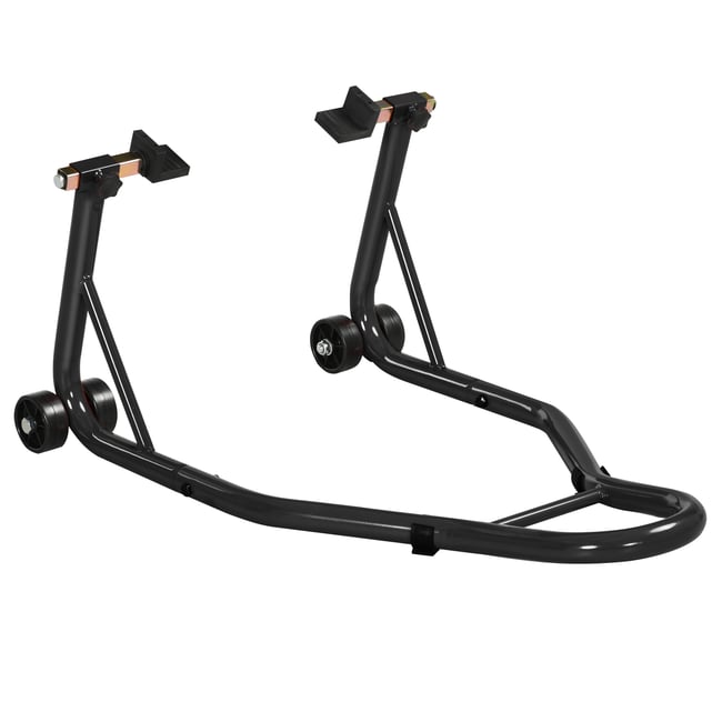 Béquille arrière de moto Acier Noir noir <span itemprop=