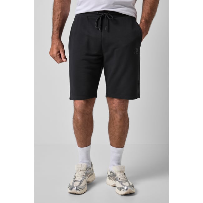 Bermuda, fitness, molleton, jusqu’à 7 XL noir <span itemprop=