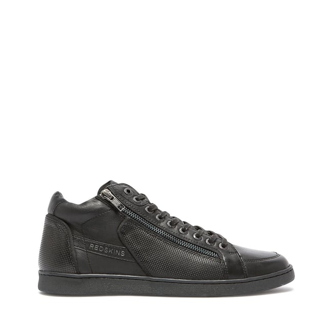 Baskets cuir Dynamic noir <span itemprop=