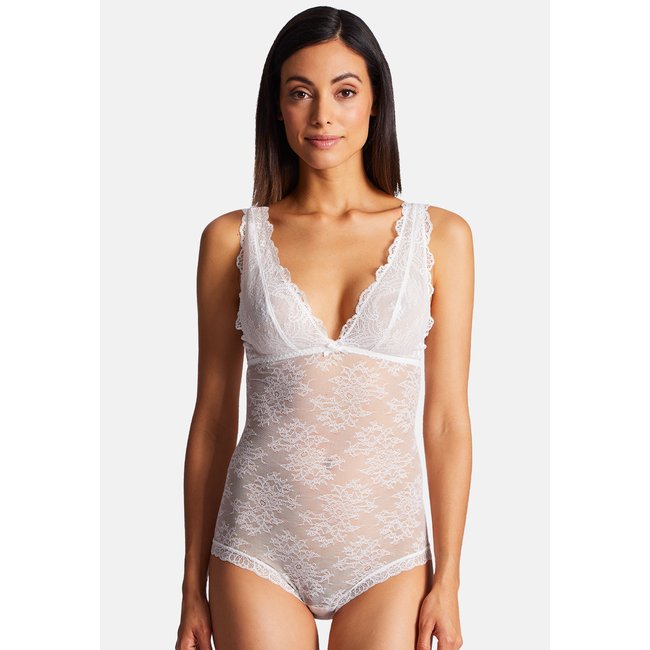 Body sans armature 100% dentelle Danse des Sens - AUBADE