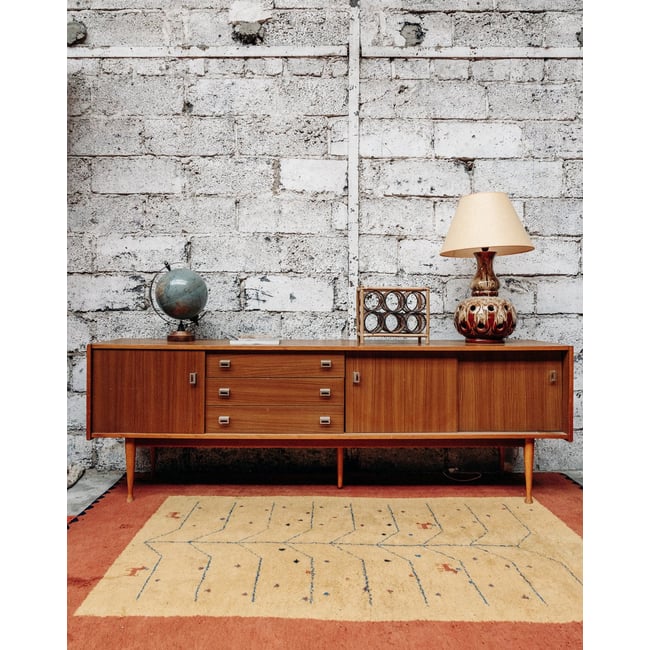 Enfilade en bois Margaret N°62 - Bon état Couleur bois <span itemprop=