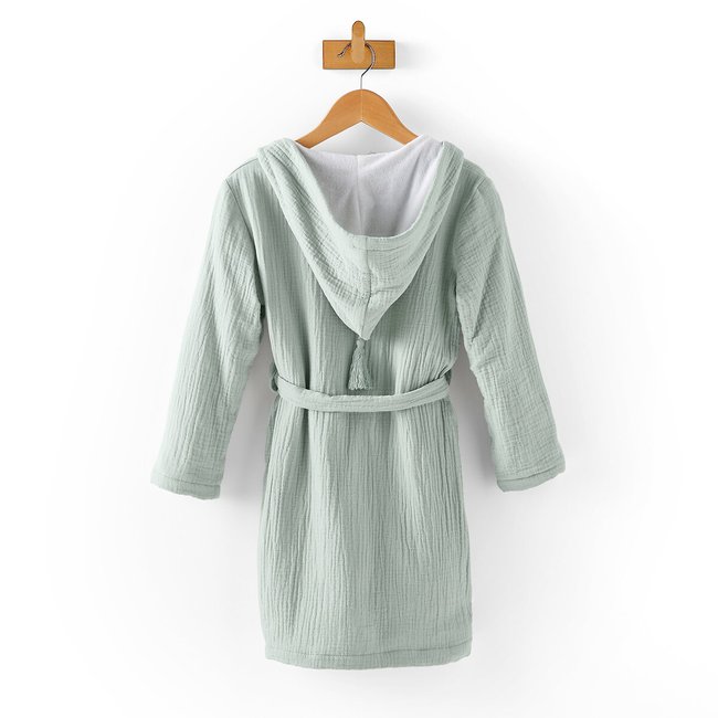 Kumla cotton muslin hooded robe La Redoute Interieurs La Redoute