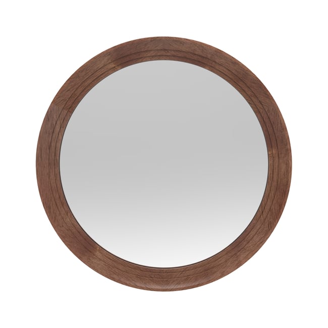 Miroir rond épais bois 76cm - EMDE