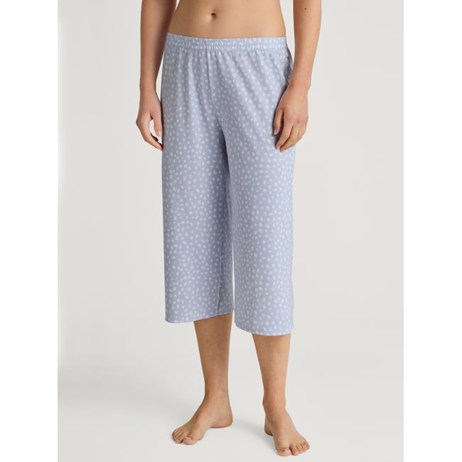 Pantalon 3/4 Coton FAVOURITES SLEEP bleu harmonie <span itemprop=