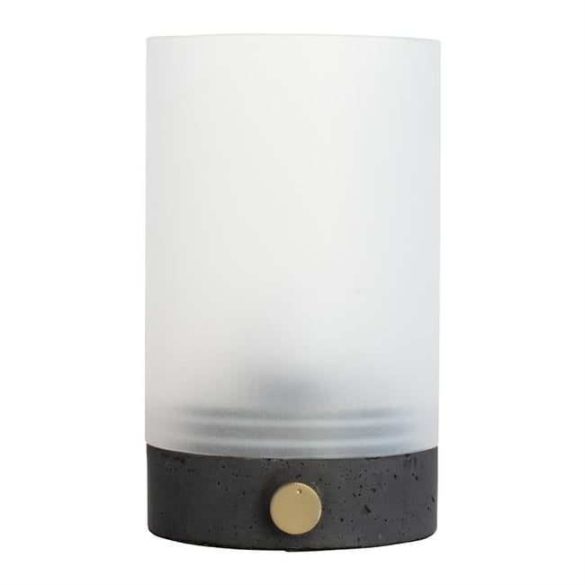 Lanterne en béton gris COZY Couleur gris <span itemprop=
