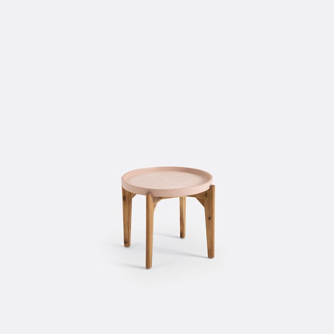 Bout de canapé, Médan vieux rose <span itemprop=