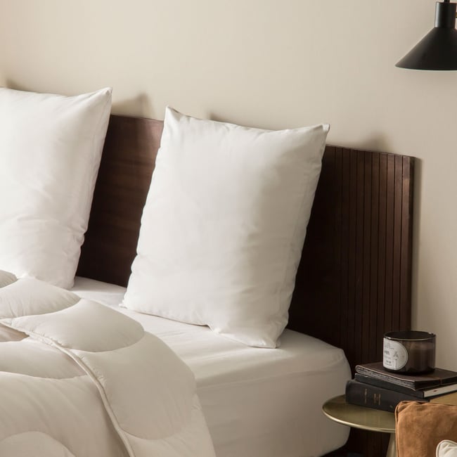 Lot de 2 Oreillers Cosmos - Medium Couleur blanc <span itemprop=
