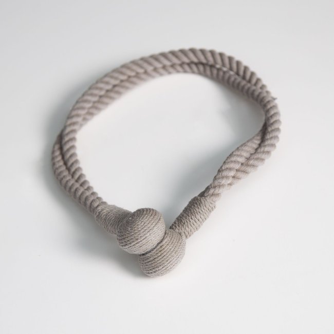 Embrasse lien double aimanté en corde - V.créations - MADECOSTORE