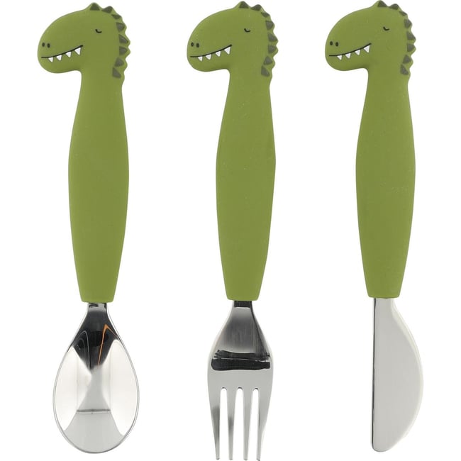 Set de couverts en silicone Mr. Dino - TRIXIE