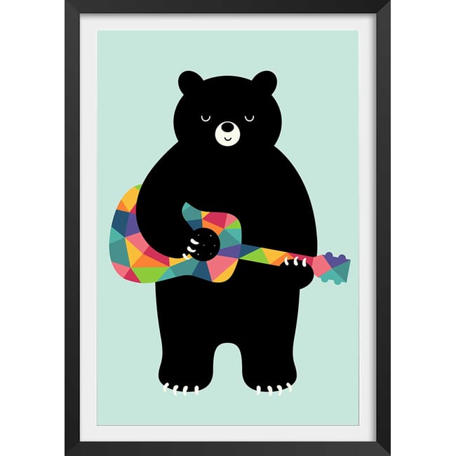 Affiche  rock and roll bear - HEXOA