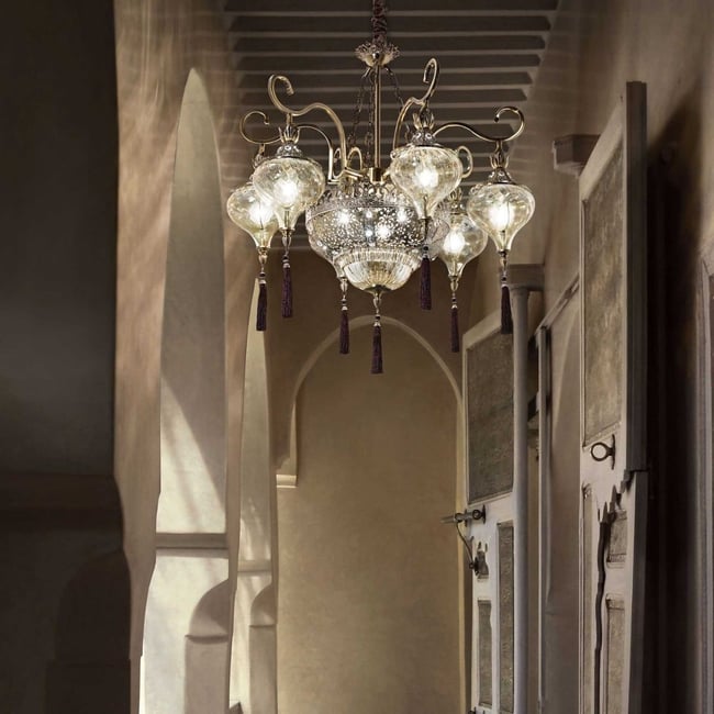 Lustre    HAREM Couleur marron <span itemprop=