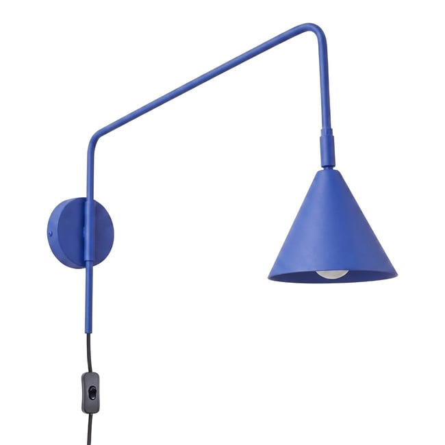 Applique murale Outremer E14 1 Nox Couleur outremer <span itemprop=