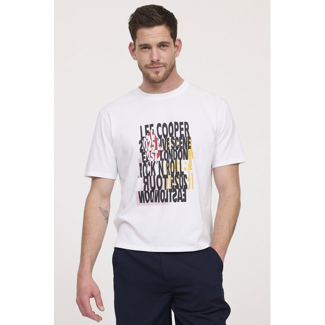 T-shirt manches courtes coton comfort ACERA blanc <span itemprop=