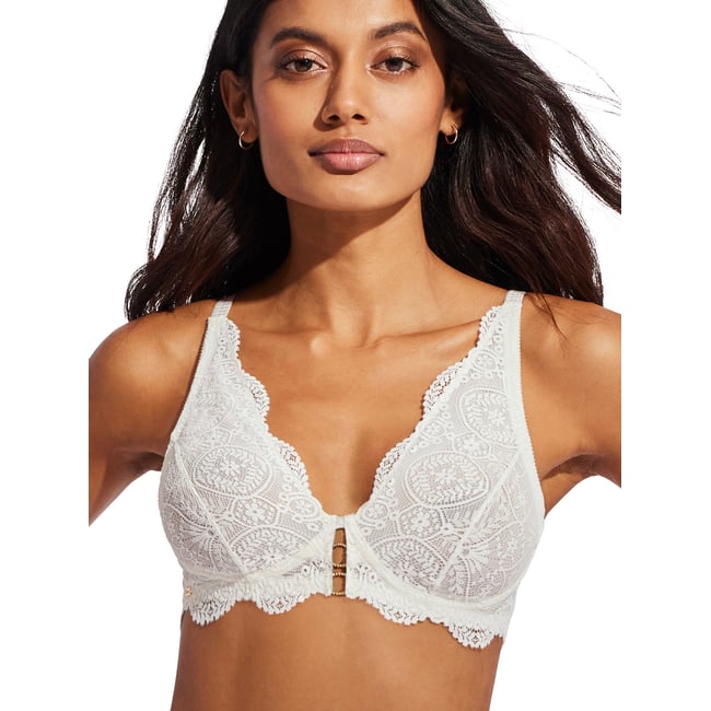 Soutien-gorge triangle sans armatures Matilda mariage ivoire <span itemprop=