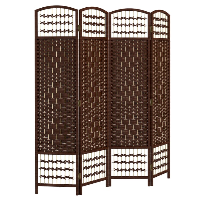Cloison de séparation Bois Marron Couleur marron <span itemprop=