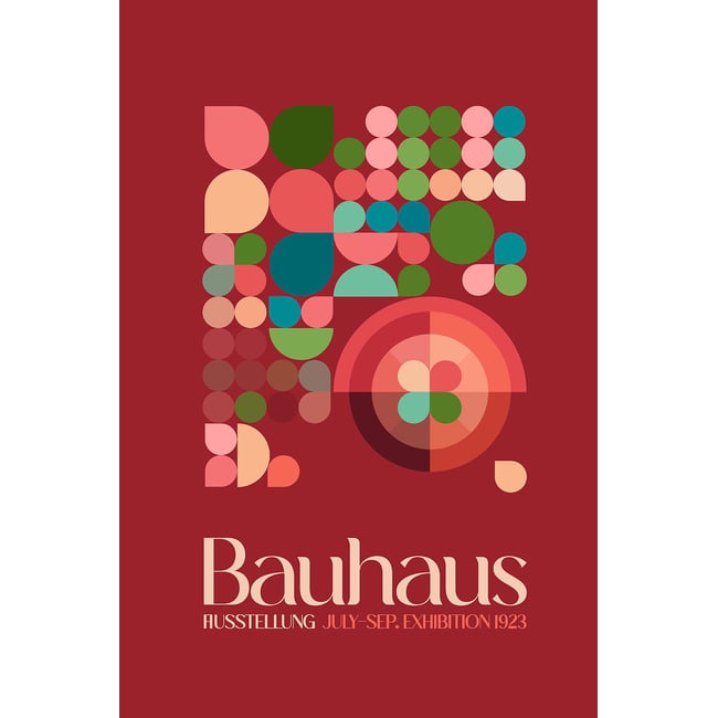 Tableau vintage exposition bauhaus bordeaux - HEXOA