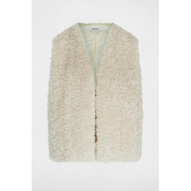 Gilet sans manches, en sherpa - MORGAN