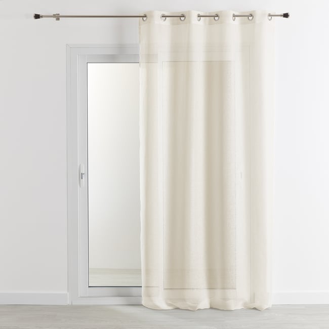 Rideau voilage 100% lin fluide - QABANE - HOME MAISON