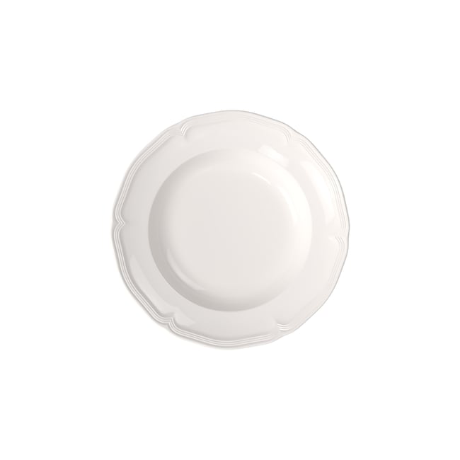 Assiette Creuse MANOIR Couleur blanc <span itemprop=