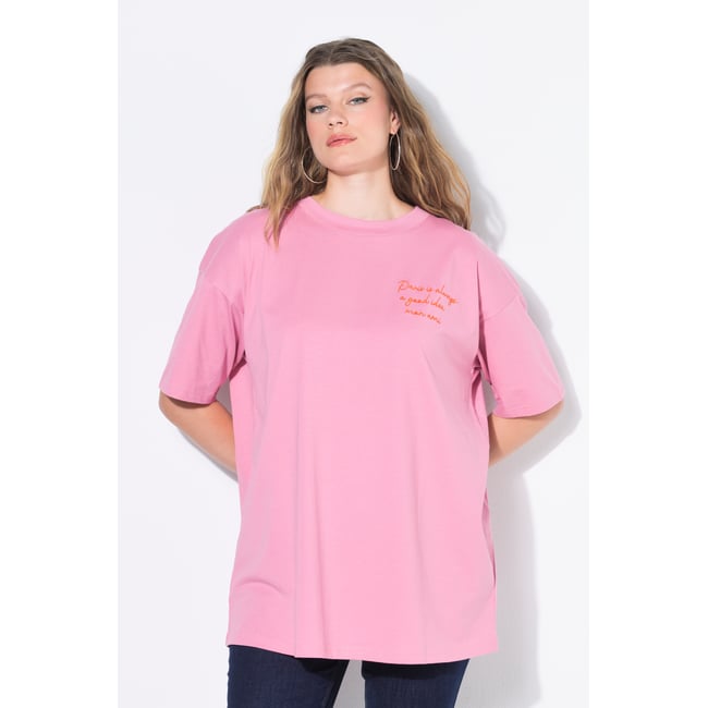 T-shirt oversize vieux rose <span itemprop=