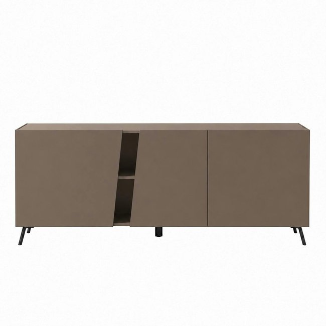 Buffet contemporain 3 portes, découpe diagonale LORA - PIER IMPORT