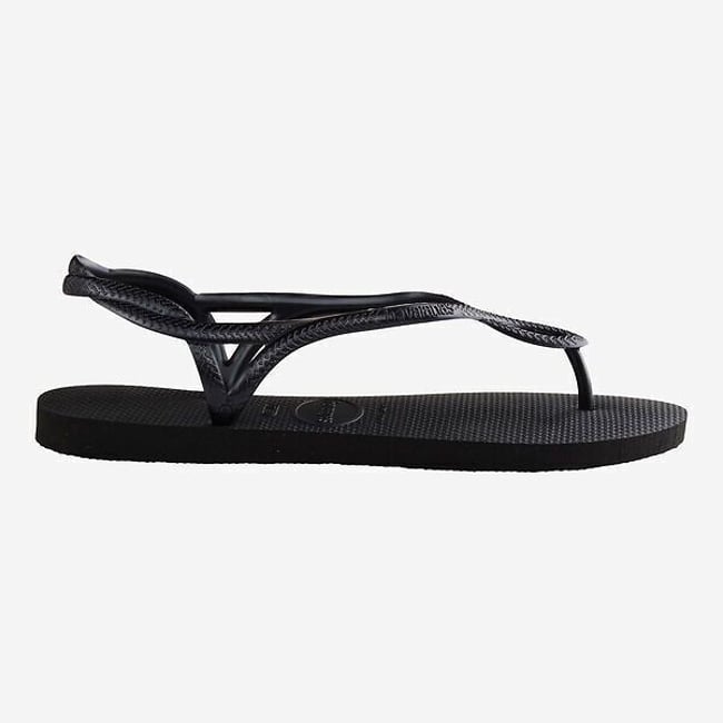 Sandales entre-doigts Luna noir <span itemprop=
